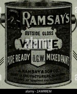 Hardware merchandising January-March 1919 . TORONTO. RAMSAYS Everybody IS Stock Photo