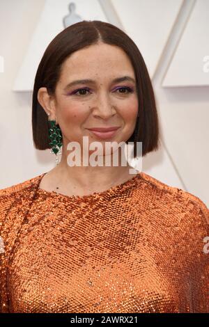 Maya Rudolph  walking on the red carpet at the 92nd Annual Academy Awards held at the Dolby Theatre in Hollywood, California on Feb. 9, 2020. (Photo by Sthanlee B. Mirador/Sipa USA) Stock Photo