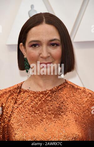 Maya Rudolph  walking on the red carpet at the 92nd Annual Academy Awards held at the Dolby Theatre in Hollywood, California on Feb. 9, 2020. (Photo by Sthanlee B. Mirador/Sipa USA) Stock Photo