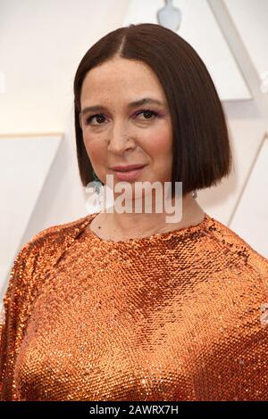 Maya Rudolph  walking on the red carpet at the 92nd Annual Academy Awards held at the Dolby Theatre in Hollywood, California on Feb. 9, 2020. (Photo by Sthanlee B. Mirador/Sipa USA) Stock Photo