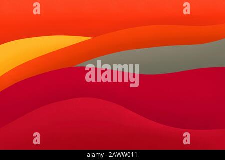 Modern colorful wavy retro background. Geometric shapes. Repeated wave shapes. Abstract design