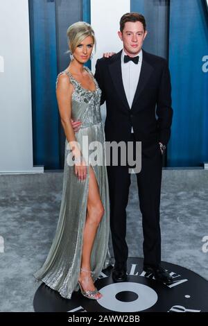 Nicky Hilton Rothschild and James Amschel Victor Rothschild at the 2020 Vanity Fair Oscar Party hosted by Radhika Jones held at the Wallis Annenberg Center for the Performing Arts in Beverly Hills on February 9, 2020. (Photo by JC Olivera/Sipa USA) Stock Photo