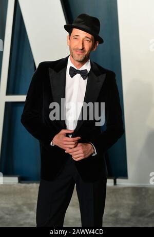 Adrien Brody attending the Vanity Fair Oscar Party held at the Wallis Annenberg Center for the Performing Arts in Beverly Hills, Los Angeles, California, USA. Stock Photo