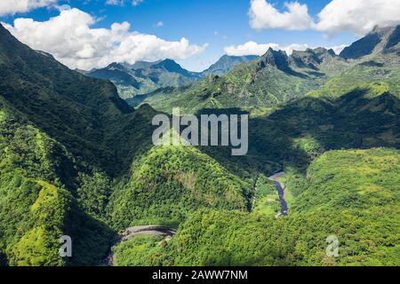 Impressions of Papenoo Valley, Tahiti, French Polynesia Stock Photo