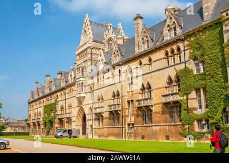 View of historic Meadow Building at Christ Church in Oxford. England Stock Photo