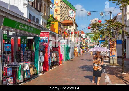 Shopping stalls and outlets on Pagoda Street, Chinatown, Singapore, Asia Stock Photo