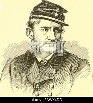 The story of a great nationOr, Our country's achievements, military, naval, political, and civil . THOMAS L. CRITTENDEN. Born in Ru^sellville. K.. in 1819. A son of John J.CriltiMiden. author of the ?Mritienden Compromise.**He served with honor in the Mexican War, and enteredthe Union army ea-lv in the Civil War. Commanded adivision at the battle of Shiloh. Aprd, 1H62. and waesoon after made Maj -Gen. of Vols. At the batile ofstone River. Jan.. 186:-5. he commanded a corps. BrevetBri-r -Gen. 0. S. A.. March 2, 1867; retired as Col., May19, 1881.. HUGH JUDSON KILPATRICK. Bom near DockerfowD, N Stock Photo