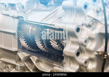 Automatic transmission for truck in section Stock Photo