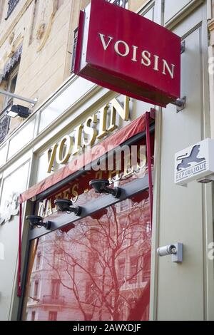 Voisin, Lyons chocolates shop, Republique street, Lyon, France Stock ...