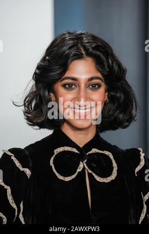 Sunita Mani walking on the red carpet at the 2020 Vanity Fair Oscar
