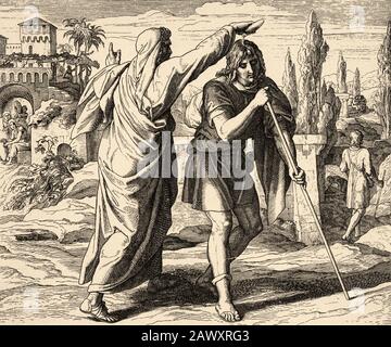 Saul is anointed king Stock Photo - Alamy