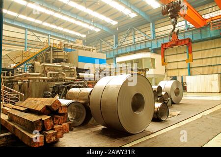 Steel workshop Stock Photo