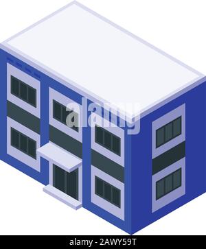Police office icon, isometric style Stock Vector