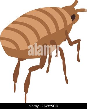 Mite icon, isometric style Stock Vector
