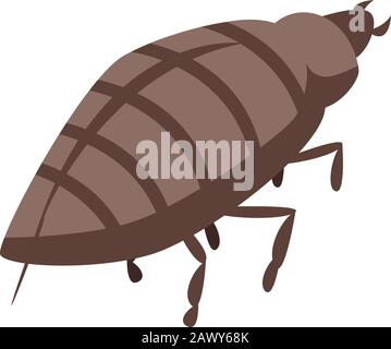 Parasite icon, isometric style Stock Vector