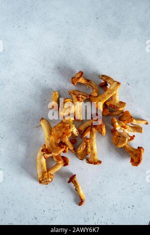 Chanterelle Mushrooms Stock Photo