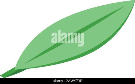 Mango leaf icon, isometric style Stock Vector