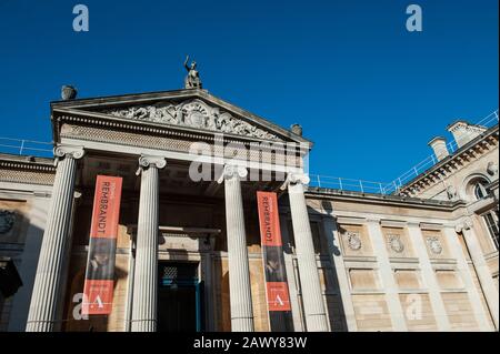 Oxford, England, UK. February 6th 2020  The Ashmolean Museum of Art and Archaeology on Beaumont Street, Oxford, Stock Photo