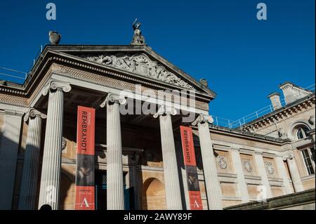 Oxford, England, UK. February 6th 2020  The Ashmolean Museum of Art and Archaeology on Beaumont Street, Oxford, Stock Photo