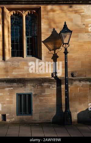 Oxford, England, UK. February 6th 2020  The elegant architecture of St Johns College, St Giles, Oxford University, England. Stock Photo