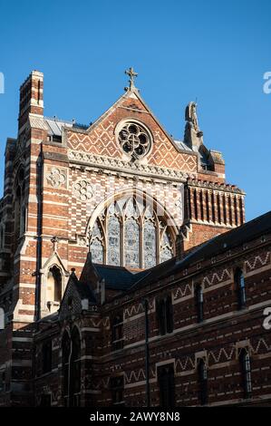 Oxford, England, UK. February 6th 2020  The elegant architecture of Keble College, Parks road, Oxford University, England Stock Photo