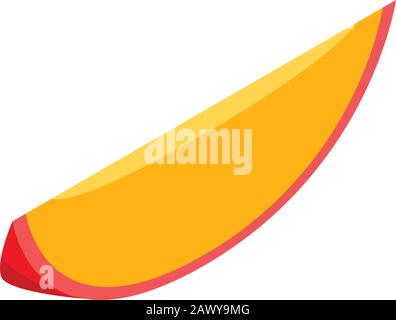 Mango slice icon, isometric style Stock Vector