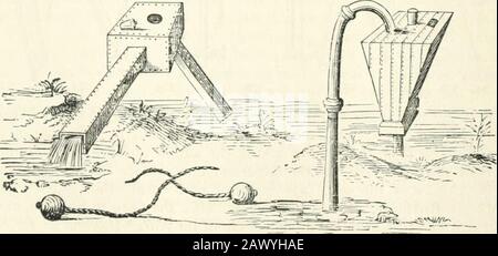 A descriptive and historical account of hydraulic and other machines for raising water, ancient and modern : with observations on various subjects connected with the mechanic arts: including the progressive development of the steam engine . with the firewas the largest, and named the caldarium, tliat above it the tepidarium,and the up[)ermost which was supplied with cold water directly from theaqueduct or other reservoir the frigidarium ; and they were so contrived,by means of something of the nature of a siphon, that when the water ofthe lowest was drawn off for the l)ath, an e&lt;]ual quanti Stock Photo