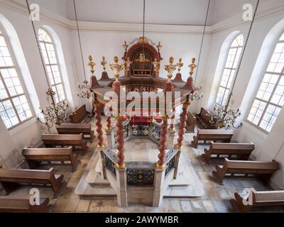 Synagoge innen, Ansbach, Mittelfranken, Franken, Bayern, Deutschland | Synagogue, Ansbach, Franconia, Bavaria, Germany Stock Photo