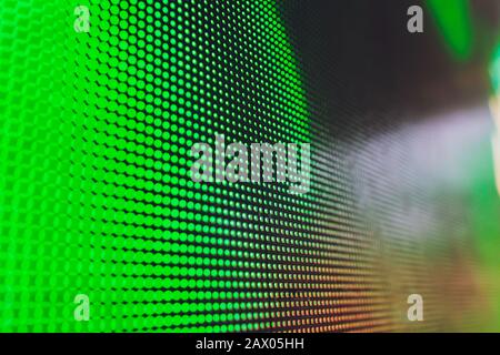 White dotted bright colored LED smd screen - close up background Stock ...