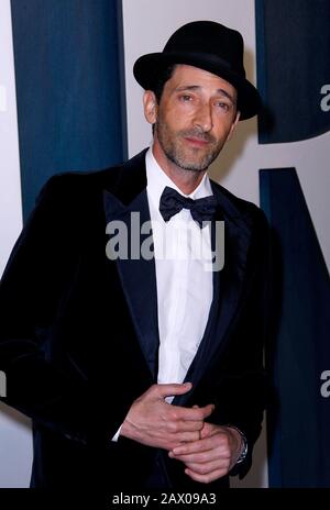 Los Angeles, California, USA. 09th Feb, 2020. Adrien Brody attends the Vanity Fair Oscar Party at the Wallis Annenberg Center for the Performing Arts on February 9, 2020 in Los Angeles, California. Photo: imageSPACE Credit: MediaPunch Inc/Alamy Live News Stock Photo