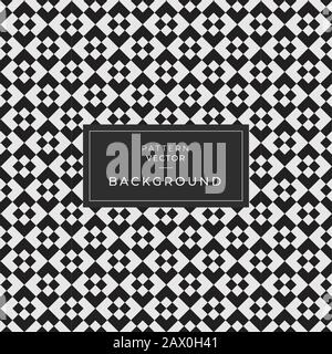 Abstract seamless geometric pattern background in black color for textile printing. Stock Photo