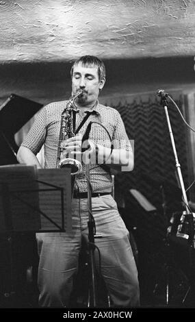 Peter King, Bass Clef, London, May 1985. Stock Photo