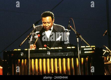 Lionel Hampton, Knebworth Jazz Festival, Knebworth, Herts, July 1982. Stock Photo