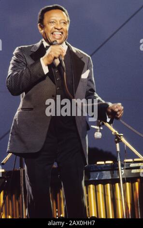 Lionel Hampton, Knebworth Jazz Festival, Knebworth, Herts, July 1982. Stock Photo