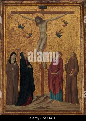The Crucifixion, ca. 1315-20. Stock Photo
