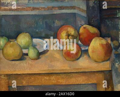 Still Life with Apples and Pears, ca. 1891-92. Stock Photo
