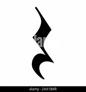 Melody pause icon Stock Vector