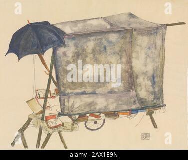 Street Cart, 1914. Stock Photo