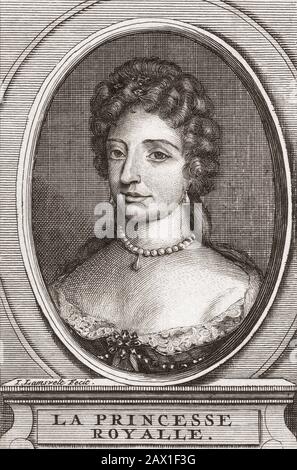 Mary II, 1662 – 1694.  Queen of England, Scotland, and Ireland.  She co-reigned with her husband, King William II and III. Stock Photo