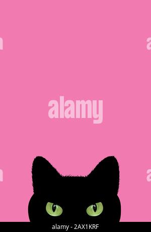 Black cat - Friday the 13th. freehand design. Good for scrap booking, posters, greeting cards, banners, textiles, gifts, T-shirts, mugs, phone wallpap Stock Vector