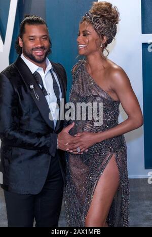 Russell Wilson and Ciara attend the Vanity Fair Oscar Party at Wallis Annenberg Center for the Performing Arts in Beverly Hills, Los Angeles, USA, on 09 February 2020. | usage worldwide Stock Photo