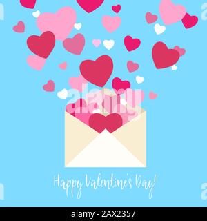Happy Valentines Day Card with Envelope