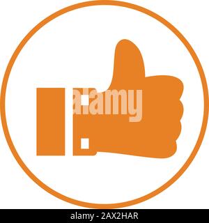 Creative element design from stock market icons collection. Pixel perfect Like icon, Favorite, hand like sticker for commercial, print media, web or a Stock Vector