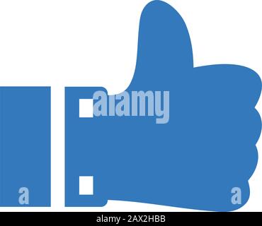 Creative element design from stock market icons collection. Pixel perfect Like icon, Favorite, hand like sticker for commercial, print media, web or a Stock Vector