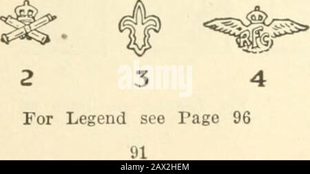 The World war at a glance; essential facts concerning the great conflict between democracy and autocracy . CHEVRONS OF NON COMMISSIONED OFFICERS A ^ ^ 6 7 S 9 10 DEVICES FOR BRANCHES OF SERVICE. FRENCH ARMY INSIGNIA INSIGNIA OF RANK i a i—i i—i 1 i 1 3 1=1 r—i4 CHEVRONS OF NON-COMMISS iiiiiini ONED OFFICERS ^ 12 3 4 5 COLLAR PATCHES FOR BRANCHES OF SERVICE 1 V 0£&gt; Si n 2 3 4 ARM DEVICES ^7 1 2 3 For Legend see Page 96 FLAGS OF THE ALLIES Stock Photo