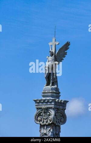 The Columbus Cemetery is a necropolis located in Cuba in the El Vedado district of Havana and founded in 1876 Stock Photo