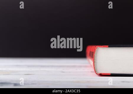 Book binding background. Education concept. Stock Photo