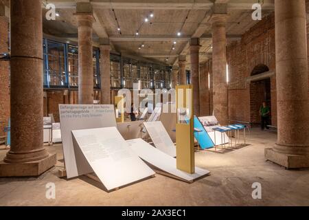 General view inside the Documentation Center Nazi Party Rally Grounds, Nuremberg, Bavaria, Germany. Stock Photo