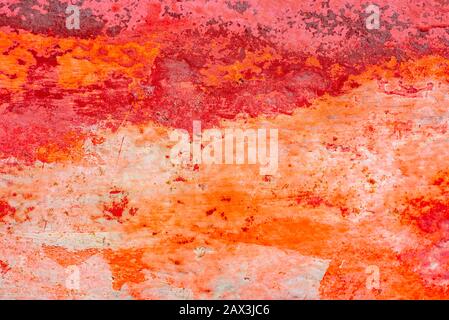 Texture of cracked rough wood surface painted Stock Photo