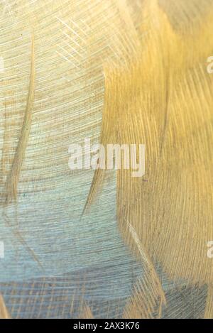 Texture of grunge bronze metal surface with scratches Stock Photo